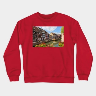 Colorful Buildings in the Fishmongers' District Crewneck Sweatshirt